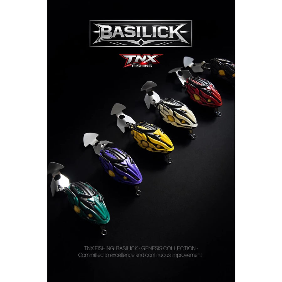 กบยาง BASILICK TNX Fishing ขนาด 4 cm. น้ำหนัก 7 g.ใบหลิวสแตนเลส